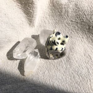 🍋 3/$25 funky tiger statement ring 🐅